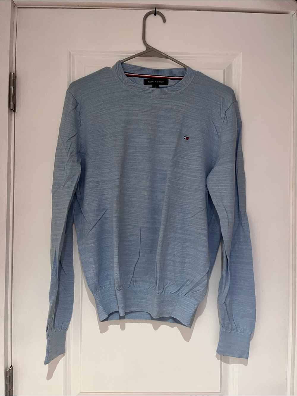 Tommy Hilfiger Men’s Light Blue Crewneck Sweater